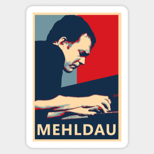 Brad Mehldau pianist Hope Poster - Greatest musicians in jazz history Sticker